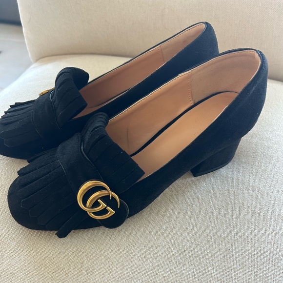 Gucci Shoes - Gucci Marmont Fringe Heel